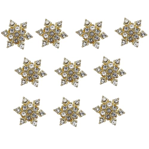 10pcs Schneeflockennageldekorationen Für Einzigartige Und Auffällige Maniküre Charmante Accessoires Zarte Dekorationen von Geavonyg