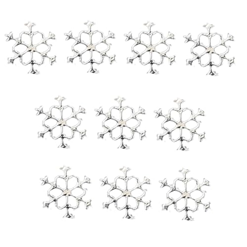 10pcs Schneeflockennageldekorationen Für Einzigartige Und Auffällige Maniküre Charmante Accessoires Zarte Dekorationen von Geavonyg