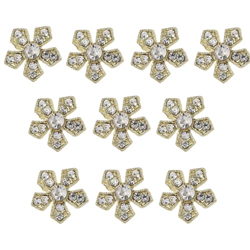 10pcs Schneeflockennageldekorationen Für Einzigartige Und Auffällige Maniküre Charmante Accessoires Zarte Dekorationen von Geavonyg