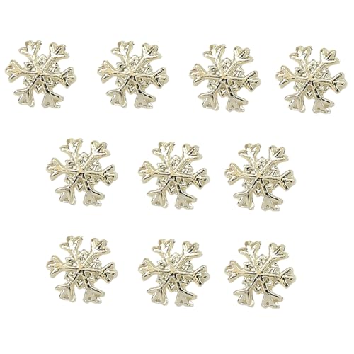 10pcs Schneeflockennageldekorationen Für Einzigartige Und Auffällige Maniküre Charmante Accessoires Zarte Dekorationen von Geavonyg