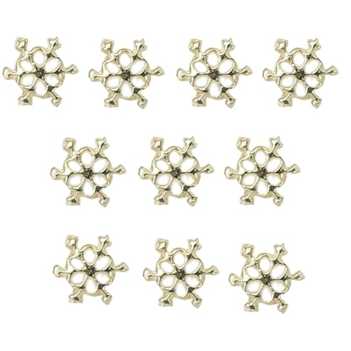 10pcs Schneeflockennageldekorationen Für Einzigartige Und Auffällige Maniküre Charmante Accessoires Zarte Dekorationen von Geavonyg