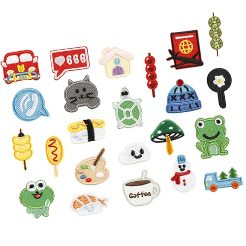 23 PCs Tanghulu Applikationsflecken Schöne Frösche Eisen Auf Haus Bestickter Reparatur Nähen Auf Pilzstick 23 PCs Tanghulu Applikationsflecken Schöne Frösche Eisen Auf Haus Bestickter Reparatur Nähen Auf Pilzstick von Geavonyg