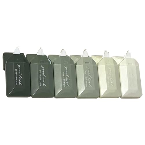 6 PCs Große Kapazität Korrektur Bandkartenstile Roller White Out Tape School Vorräte von Geavonyg