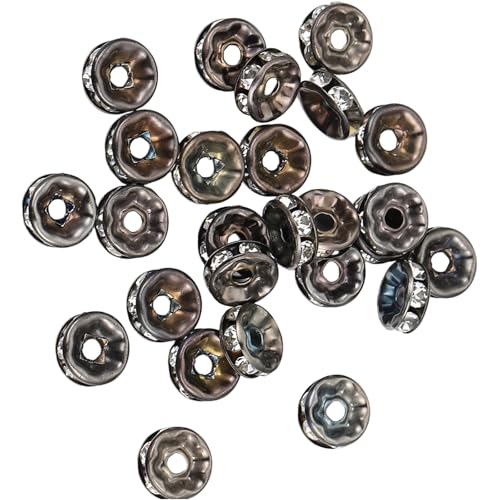 8 Mm Kristall Strasssteine ​​Spacer Perlen Rondelle Lose Abstandshalterperlen Für Schmuckherstellung Und Handwerk Enthusiasten von Geavonyg