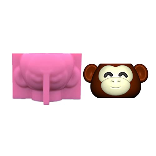 Affen Gypsum Blumentopf Silikonharzform Epoxidguss Sukkulente Vase Zement Kerzenhalter Kerzenhalter Form Für Betonzementguss von Geavonyg