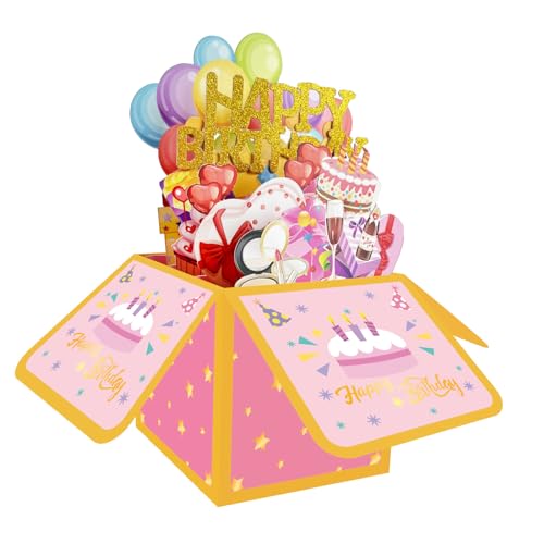 Alles Zum Geburtstag Popup Card Sweet Greeting Geschenkkarten Einzigartiges Lustiges Geschenk Für Frauen Mann Alles Zum Geburtstag Popup von Geavonyg