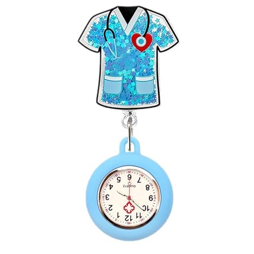 Ausleitbares Flüssiges Sandabzeichen Mit Uhren Und Metallclip Für Angehörige Der Gesundheitsberufe Sand Timer Krankenschwesterhalter Mit Einstellbarem Lanyard von Geavonyg