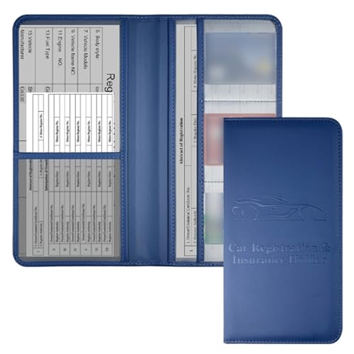 Autodokumentpapier Ordner Wasserdichtes PU Leder Fahrzeug Registrierungsorganisator Fahrzeug Papier Beschützer 5.15x9.56inch Auto Papierarbeit Aufbewahrungstasche von Geavonyg