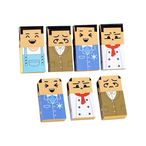 Cartoon Pencil Eraser Easy Lobing Radiergummis Zum Schreiben Von Neuheiten Glatze Männer Für Schüler Kinderspiel Belohnungen Fun Student von Geavonyg