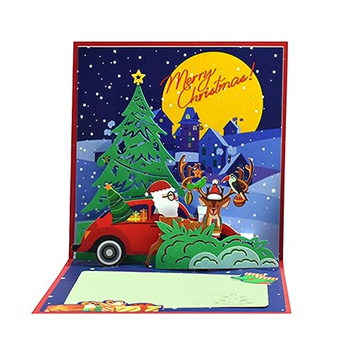 Dreidimensionale Kartenkuchen Begrüßung Postkarten Geschenke Für Feiertagsfeste Geburtstag Weihnachten Hochzeit Dekoration Weihnachten Personalisierte Leere Interieur Schneemandeer Grußkarten Xmasgift von Geavonyg