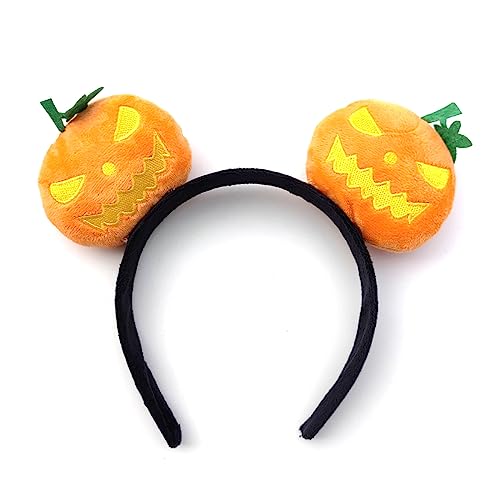 Geavonyg Kids Halloween Kürbisparty Kopfbedecke Haare Haar Hoop Weiche Flauschige Stoff Stirnband Dekoration Halloween Party Kopfbedeckung Für Weihnachtsfeiern von Geavonyg