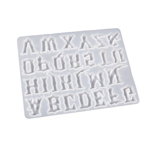 Halbstereoskopische Gotische Alphabete Schlüsselbund Silikonform Ornamente Anhänger Handwerksform Für Valentiner Geschenk Weihnachten Gothic Letter Ornamente Schimmel Für Epoxidharz von Geavonyg