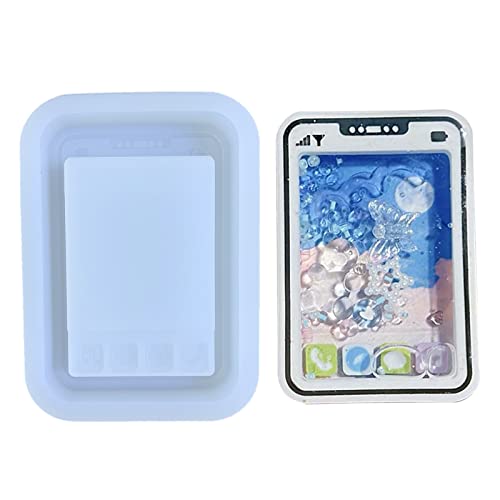 Harzgussform Art Shaker Form Kristall Silikon Hohl Epoxy Anhänger Telefon Anhänger Guss Silikon Schlüsselbund Schmuck Kristall Blumen Quadrat von Geavonyg