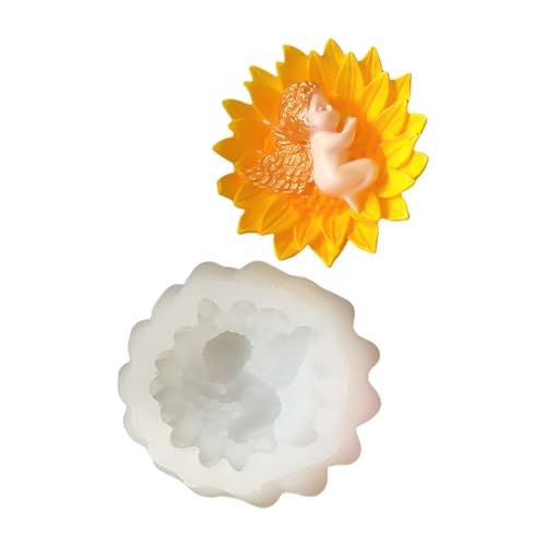 Herz Rose Baby Silikon Kerzenformen Für Epoxidharz Handgefertigtes Kerzenseife Blumen Fondant Kuchen Schokolade Silikon Backform von Geavonyg