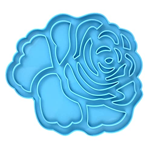 Hohle Rosenblütenform Wand Ornamente Drop Kleberform Dekorative Anhänger Desktop Dekoration Epoxid Silikonform Harz Anhängende Formen Für Schmuckherstellung von Geavonyg