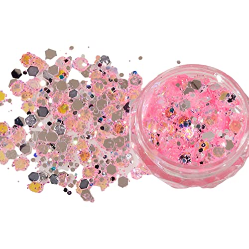Holographische Pailletten Nagel Glitzer Schillern Für Nägel Art Maniküre Tipps Dekoration Augen Gesicht Körper Haar Handwerk Nagelkunst Pailletten Glitzer von Geavonyg