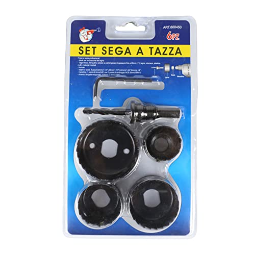 M42 Bimetallochöffner Anzug Holzbearbeitungsöffner Gypsumplatine PVC Plastik Downlight Stanzen 6pcs/Set von Geavonyg