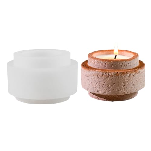 Mehrzweck Silikonformzementzement Säule Kerzenbecher Schimmel von Geavonyg