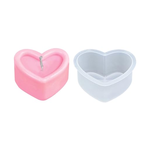 Multi Gebrauch Silikon Dessert Herzformform Form Der Schokoladenkerze Seife Making Accessoires Nicht Stall Dessertform Schokoladenherstellung Silikonform von Geavonyg