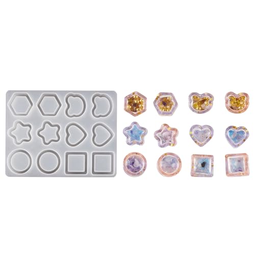 Multifunktionale Robuste Silikonkasten Schimmel Mit Liebesstern Designs Accessoire Für Schokoladenkuchen Desserts Dekoration Stern Herzform Form Form von Geavonyg