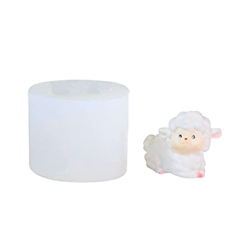 Niedliche Schafformförmige Epoxidharzform Nicht Stick Duft Kerze Silikon Gips Handwerk Tisch Ornament Werkzeug Schafe Für Kerzenherstellung Ornament von Geavonyg