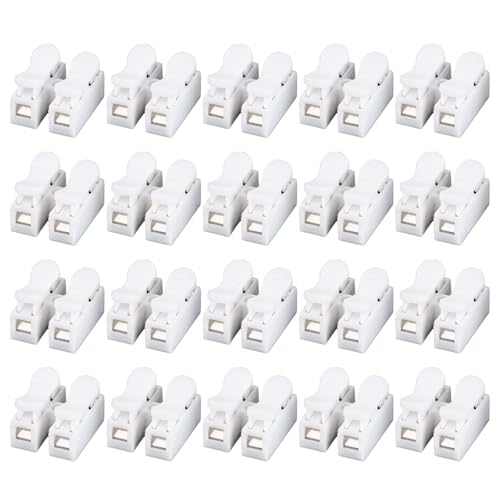 Pack Von 20 Press Fit Elektrische Klemmen Steckverbinder Die Für Easy Draht Anschluss Home Schaltkreis Geeignet Sind. von Geavonyg