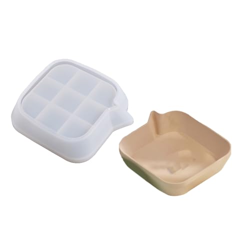 Runde Formschale Silikonform Betonzement Gips Epoxidharz Geometrische Aufbewahrungsplatte Schimmelformhandhandwerk Silikonform von Geavonyg