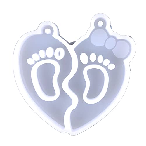 Schlüsselbund Silikonform Herzfuß Für Autoanhänger Wohnkultur Kristall Epoxidharz Schmuck Making Schlüsselbundform Mit Löchern Für Epoxidharz Schlüsselbund Silikonform Herzfuß Für Autoanhänger Wohnkultur Kristall Epoxidharz Schmuck Making Schlüsselbundform Mit Löchern Für Epoxidharz von Geavonyg