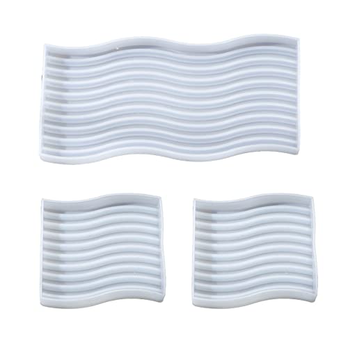 Silicon Harzform Wellenwellene Epoxidguss Für Die Herstellung Von Kunstwerken Hausdekorationen Epoxidguss Formen Einzigartig von Geavonyg