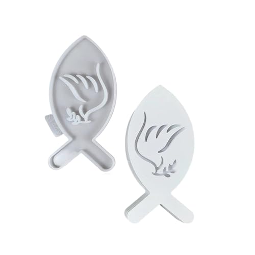 Silikonform für Teelichthalter, Meerestiere, Fische, Epoxidharz, Silikonform für Ständer, Teelichthalter, Heimdekoration, Formen-Set von Geavonyg