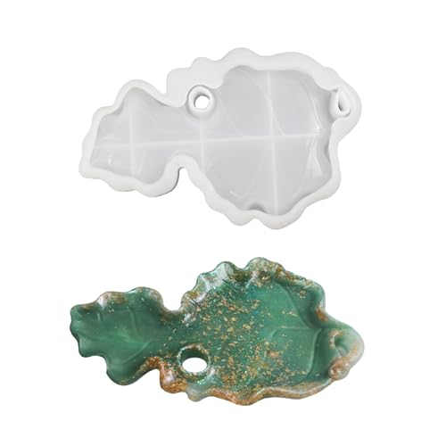 Unregelmäßige Tablett Silikonform Kristalllagerschale Form Epoxidharz Gips Handwerk von Geavonyg