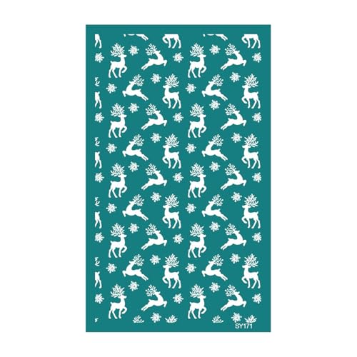 Wiederverwendbare Seidenbildschirmschablonen Weihnachtsfest Drucken Ohrringe Transfers Für Handwerk Machen Schneemann Druck Weihnachten Home Dekoration von Geavonyg