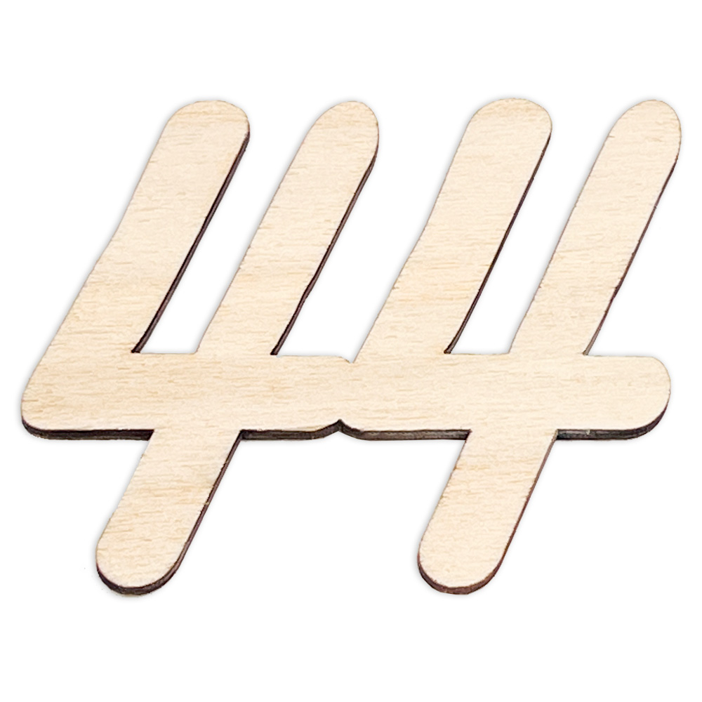 Geburtstagszahl Holz 44. Geburtstag zum Weiterverarbeiten, Basteln & Bemalen, Größe: 10cm Geburtstagszahl Holz 44. Geburtstag zum Weiterverarbeiten, Basteln & Bemalen, Größe: 10cm von Geburtstagsfee