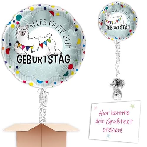 "Lama Alpaka" Heliumballon inkl. Heliumfüllung, Schmuckbänder, Gewicht und Karte mit Wunschtext als Geschenk oder an Wuschadresse senden "Lama Alpaka" Heliumballon inkl. Heliumfüllung, Schmuckbänder, Gewicht und Karte mit Wunschtext als Geschenk oder an Wuschadresse senden von Geburtstagsfee