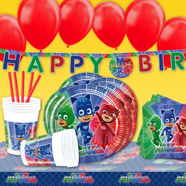 PJ Masks - Mottopartyset, 60-teilig PJ Masks - Mottopartyset, 60-teilig von Geburtstagsfee
