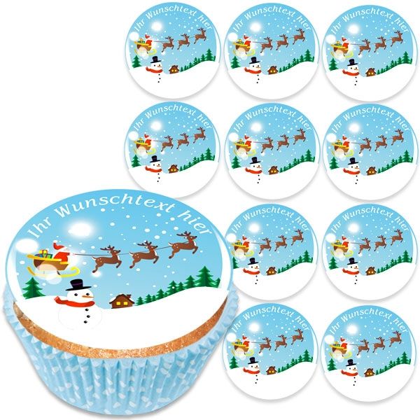 Personalisierte Plätzchenaufleger, Weihnachten, 12 Stk, Z12 Personalisierte Plätzchenaufleger, Weihnachten, 12 Stk, Z12 von Geburtstagsfee