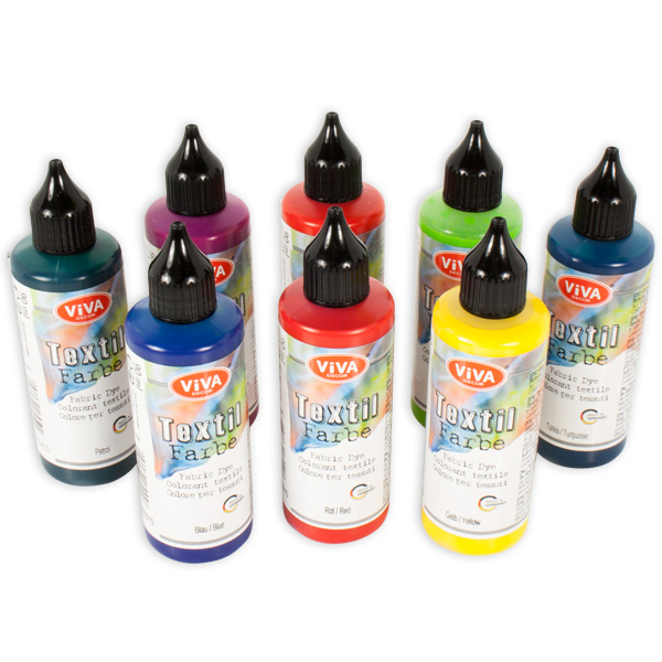 Stoffmalfarbe, verschiedene Farben, 90ml, für Natur- und Synthetikstoffe