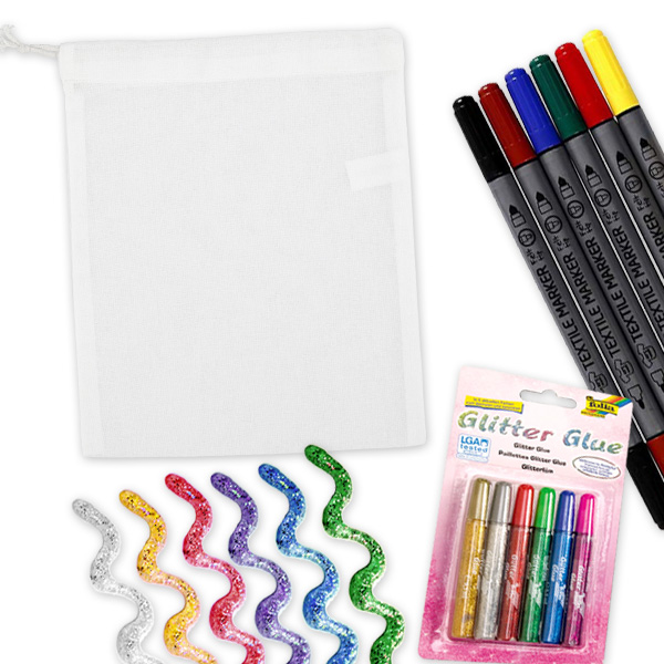 Stofftasche mit Kordelzug Set-Größe: Set für 6 Kids Stofftasche mit Kordelzug Set-Größe: Set für 6 Kids von Geburtstagsfee
