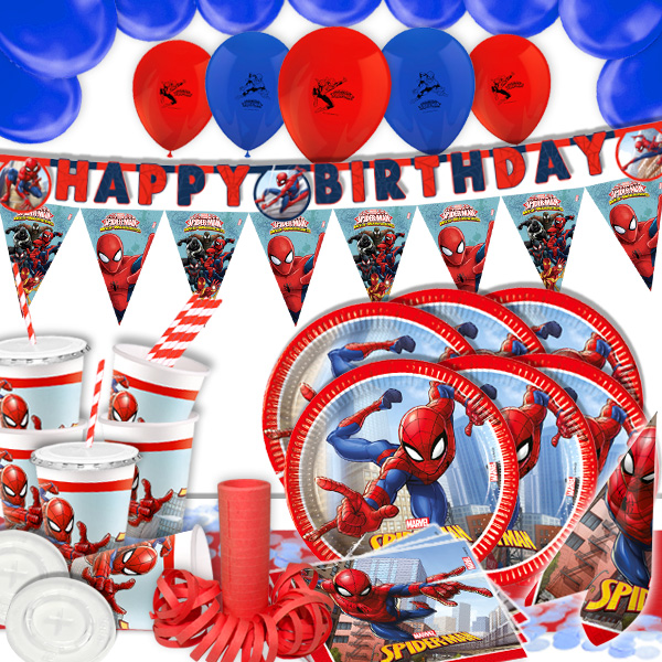 XL Tisch- und Raumdekoset Spiderman, 77-tlg. XL Tisch- und Raumdekoset Spiderman, 77-tlg. von Geburtstagsfee