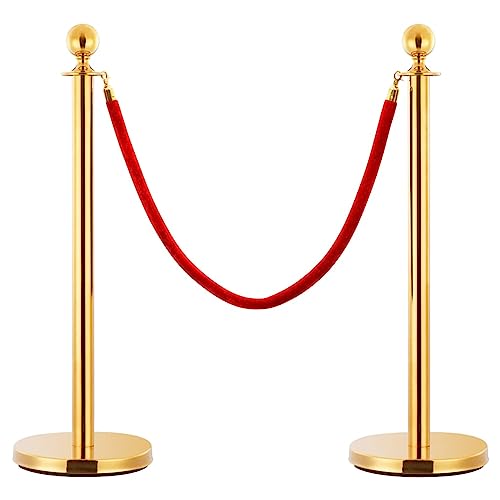 Gecheer Samtkordel, Elegante Menschenführung, 1500 mm, Samtstoff, für Veranstaltungen, Museen, VIP-Bereiche von Gecheer