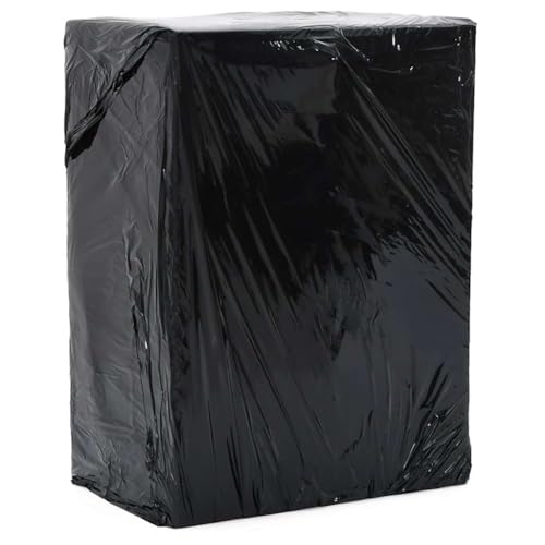 Gecheer Stretchfolie 6 STK. Schwarz 20 μm 50 cm x 150 m, Verpackungsfolie, Palettenfolie, Möbelfolie, Wickelfolie, Packfolie, Möbel-Wickelfolie von Gecheer
