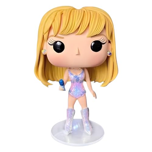 Gecuyobi Niedliche Taylor Puppe, Epoxidharz, Modepuppe, singende Modellierung, Charms, Cartoon-Stil, das beste Geschenk für Taylor-Fans und Freunde (Rosa) von Gecuyobi