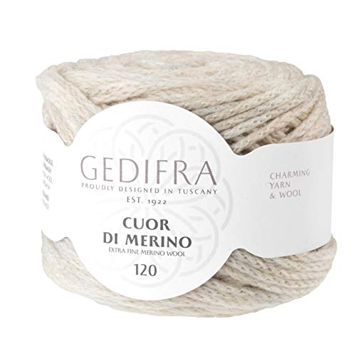 Gedifra Cuor Di Merino 120 9810002-00133 sand Handstrickgarn, Merinowolle, Schurwolle von Gedifra