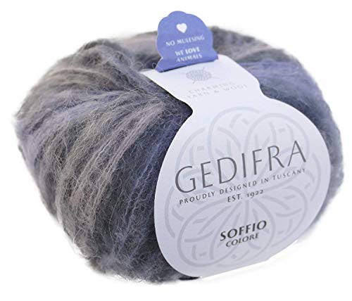 Gedifra Soffio Colore 650, Wolle mit Seidenanteil, Lacegarn Seide, Merino, Alpaka zum Stricken und Häkeln, mulesingfrei von Gedifra