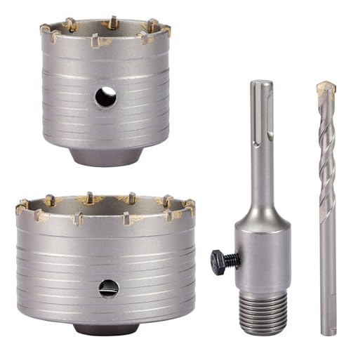 Gedlex Bohrkrone 68mm, Kernbohrer 100mm, Trocken Bohrkrone für Beton mit YG8 Schleifkopf, M22 Bohrkrone Steckdose mit 110mm SDS Plus Verlängerung Gedlex Bohrkrone 68mm, Kernbohrer 100mm, Trocken Bohrkrone für Beton mit YG8 Schleifkopf, M22 Bohrkrone Steckdose mit 110mm SDS Plus Verlängerung von Gedlex