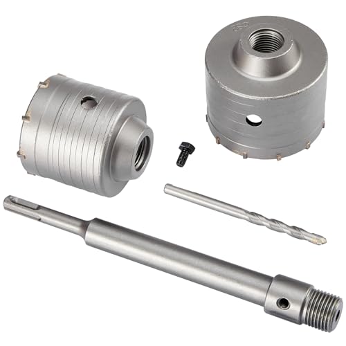 Gedlex Bohrkrone 68mm, Kernlochbohrer 82mm, Trocken Beton Kernbohrer mit YG8 Schleifkopf, M22 Bohrkrone Steckdose mit 220mm Rundgriff SDS Plus Schaft Gedlex Bohrkrone 68mm, Kernlochbohrer 82mm, Trocken Beton Kernbohrer mit YG8 Schleifkopf, M22 Bohrkrone Steckdose mit 220mm Rundgriff SDS Plus Schaft von Gedlex
