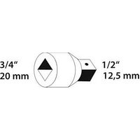 GEDORE Steckschlüsseleinsatz Größe: 3/4" auf 1/2" Zoll GEDORE Steckschlüsseleinsatz Größe: 3/4" auf 1/2" Zoll von Gedore