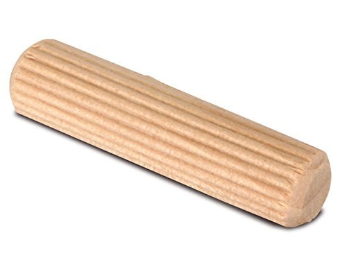 100 Stück - Möbelverbinder Riffeldübel Lang-Holzdübel Buche | Dübel Ø 6 mm | Länge: 30 mm | geriffelter Holzdübel fertigt nach DIN 68150 | Möbelbeschläge von GedoTec® von Gedotec