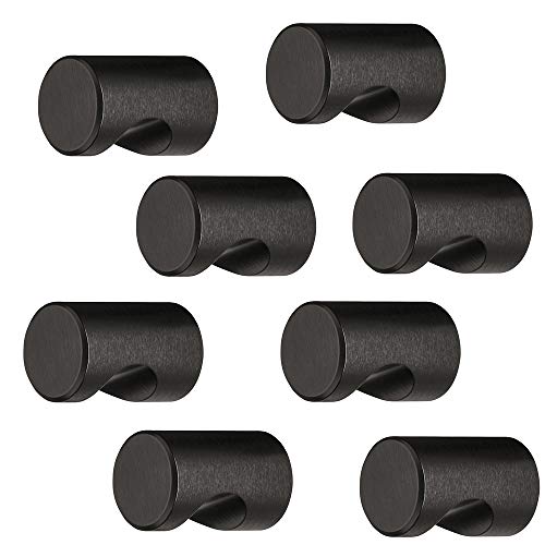 GedoTec Möbelgriff schwarz matt eloxiert - Aluminium Möbelknopf Vintage Schrankknopf mit Griffmulde - LINA Black | Knopf Ø 20 mm | Knauf rund | 10 Stück - Türknopf mit Gewindeschrauben für Kommoden GedoTec Möbelgriff schwarz matt eloxiert - Aluminium Möbelknopf Vintage Schrankknopf mit Griffmulde - LINA Black | Knopf Ø 20 mm | Knauf rund | 10 Stück - Türknopf mit Gewindeschrauben für Kommoden von Gedotec