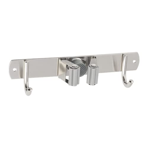 Gedotec Besenhalterung Wand | 1 Stück Putzschrank organizer aus Edelstahl | mit 1 Halter und 2 Haken | Besen-, Mop-, Werkzeughalter | Werkzeug wandhalterung, Gartengerätehalter, Krückenhalter Gedotec Besenhalterung Wand | 1 Stück Putzschrank organizer aus Edelstahl | mit 1 Halter und 2 Haken | Besen-, Mop-, Werkzeughalter | Werkzeug wandhalterung, Gartengerätehalter, Krückenhalter von Gedotec